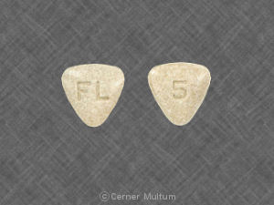 Pill FL 5 Beige Three-sided is Bystolic