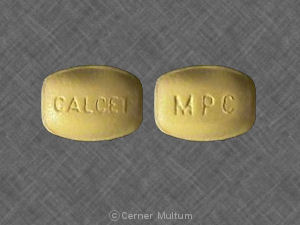 Pill CALCET MPC is Calcet 500 mg / 10 mcg (400 IU)