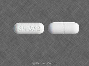 Pill 54 372 White Elliptical/Oval is Calcium Gluconate