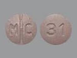 Pill M C 31 Pink Round is Candesartan Cilexetil