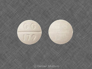 Pill GG 179 White Round is Captopril