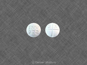 Pill Imprint INV 272 25 (Captopril 25 mg)