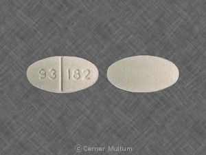 Pill 93 182 White Oval is Captopril and Hydrochlorothiazide