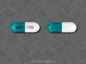 Pill APO C100 White Capsule/Oblong is Carbamazepine Extended-Release