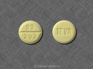 Carbidopa and levodopa 25 mg / 100 mg TEVA 93 293