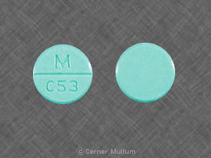 Carbidopa and levodopa (orally disintegrating) 25 mg / 250 mg M C53
