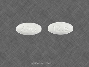 APO 12.5 Pill White Oval 11mm - Pill Identifier