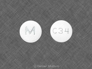 Carvedilol 25 mg M C34