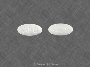 Carvedilol 6.25 mg APO 6.25