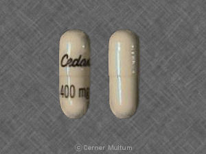 Pill Cedax 400 mg White Capsule/Oblong is Cedax