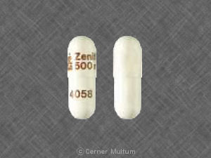 Cefadroxil monohydate 500 mg Zenith 500 mg 4058