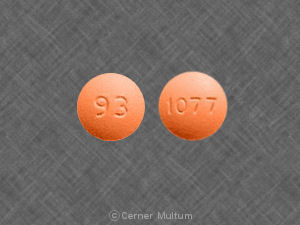 Pill 93 1077 Orange Round is Cefprozil