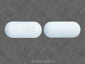 Pill W 922 White Capsule-shape is Cefuroxime Axetil