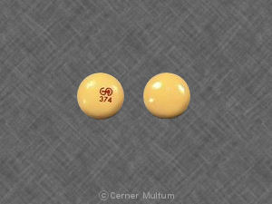 Pill LOGO 374 Yellow Round is Chlor-Trimeton Allergy SR