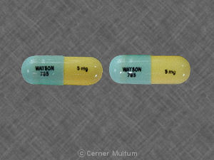 Chlordiazepoxide hydrochloride 5 mg WATSON 785 5 mg