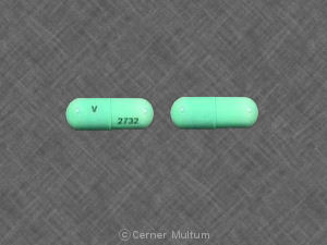 Pill V 2732 er klordiazepoksidhydroklorid og klidiniumbromid 5 mg / 2,5 mg