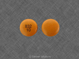 Chlorpromazine hydrochloride 10 mg 832 10