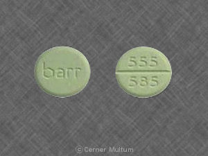 Chlorzoxazone 500 mg barr 555 585