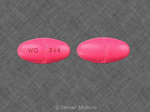 Pill WC 214 Pink Elliptical/Oval is Choledyl SA