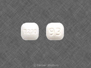 Pill 7230 93 White Four-sided is Cilostazol