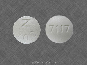 Pill Z 300 7117 White Round is Cimetidine