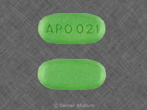 Pill APO021 Green Elliptical/Oval is Cimetidine