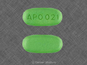 Pill APO021 Green Oval is Cimetidine