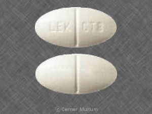 Pill LEK CT8 White Elliptical/Oval is Cimetidine