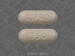 Pill CIPRO 750 White Oval is Cipro