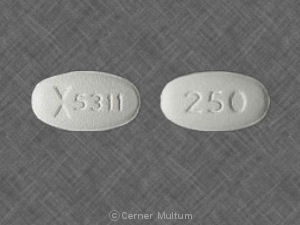 Pill LOGO 5311 250 White Elliptical/Oval is Ciprofloxacin Hydrochloride