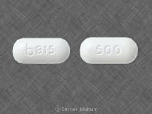 Pill b815 500 White Elliptical/Oval is Ciprofloxacin Hydrochloride