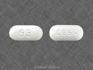 Pill 93 0864 White Elliptical/Oval is Ciprofloxacin Hydrochloride