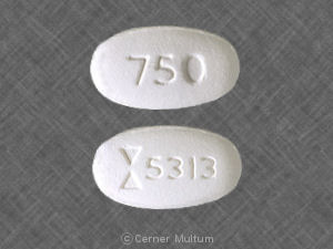 Pill Logo 5313 750 White Oval is Ciprofloxacin Hydrochloride