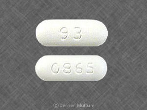 Pill 93 0865 White Elliptical/Oval is Ciprofloxacin Hydrochloride