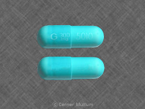 Pill G 300 mg 5010 Blue Capsule/Oblong is Clindamycin Hydrochloride
