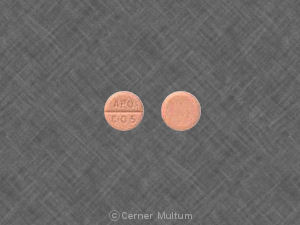 Pill APO C 0.5 Orange Round is Clonazepam