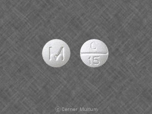 C 15 M Pill Images White Round