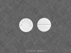 Pill WATSON 748 White Round is Clonazepam