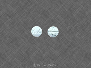 Pill LL C 42 Blue Round is Clonidine Hydrochloride