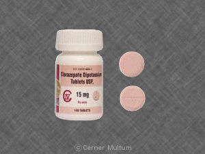 Clorazepate dipotassium 15 mg T 47