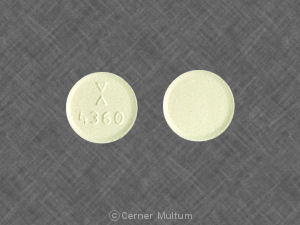 Pill Logo 4360 Yellow Round is Clozapine