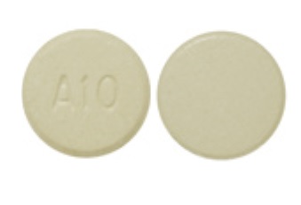 Pill A10 Yellow Round is Clozapine (Orally Disintegrating)