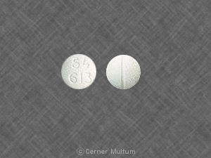 Pill 54 613 White Round is Codeine Sulfate