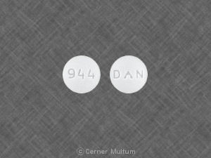 Pill 944 DAN White Round is Colchicine