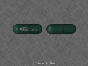 Pill Organon 381 Green Capsule-shape is Cotazym