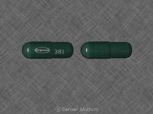 Pill Organon 381 Green Capsule/Oblong is Cotazym