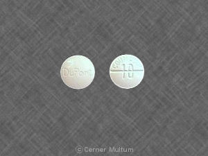 Pill DuPont COUMADIN 10 White Round is Coumadin