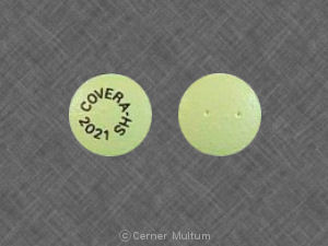 Pill COVERA-HS 2021 Yellow Round is Covera-HS