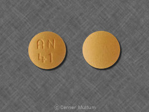 Pill AN 41 Yellow Round is Cyclobenzaprine Hydrochloride