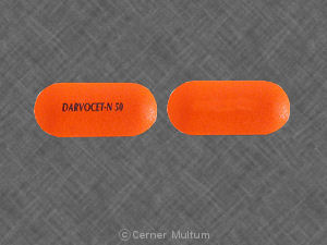 Pill Darvocet-N 50 Orange Oval is Darvocet-N 50